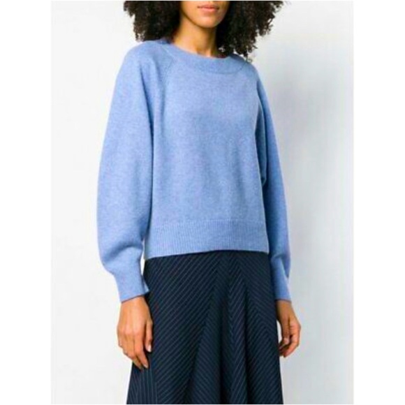 Vince Sweaters - Like New Cashmere/Wool Blend Vince Drop Shoulder Sweater in Hydrangea Blue